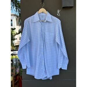 Brooks Brothers Regent Men’s Shirt 16-32 Blue 100% American Supima Cotton Button